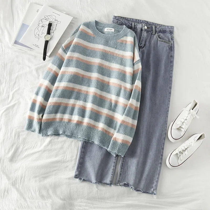 "THREE STRIPE" SWEATER N091007