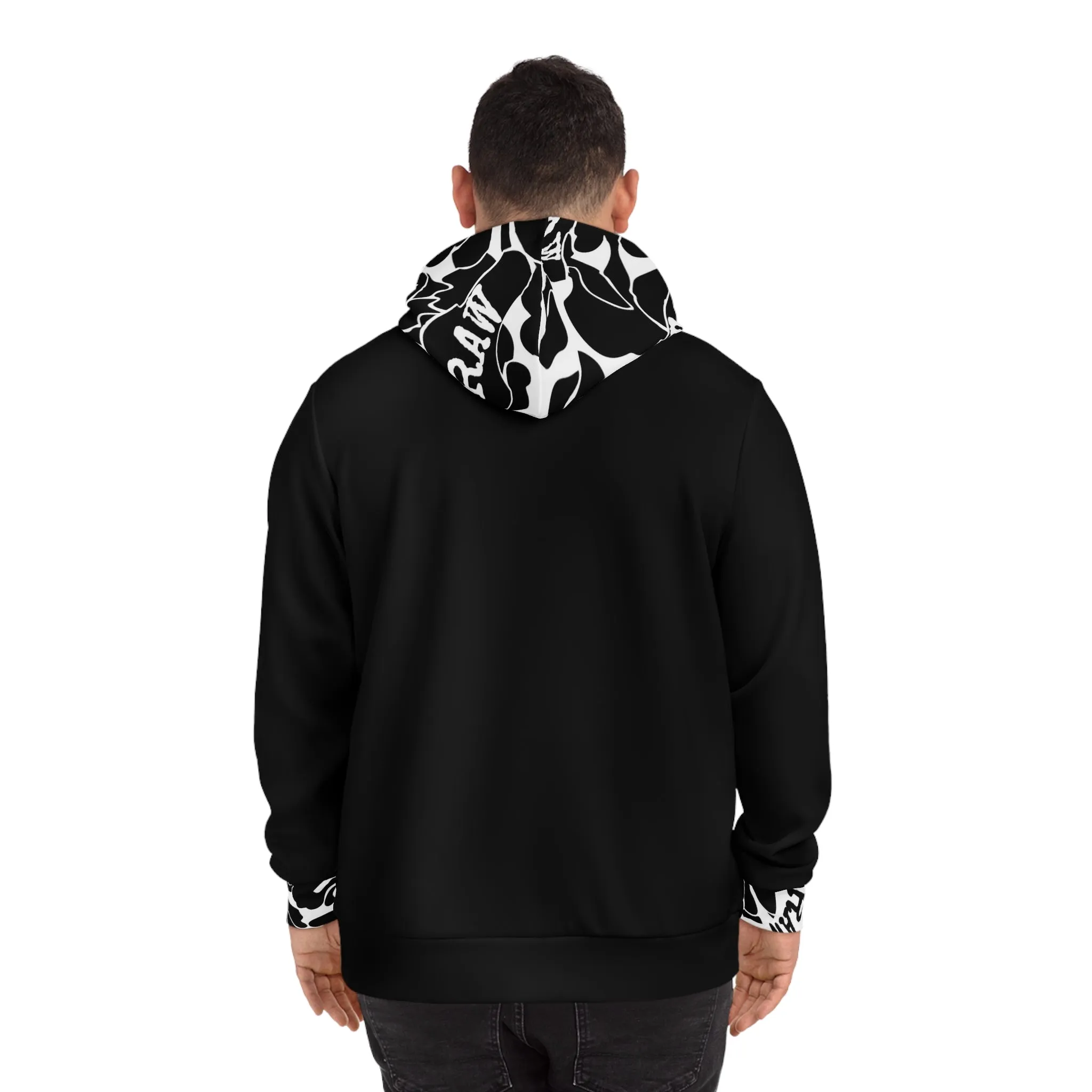 Raw Sushi "black/white camo trim" Athletic hoodie