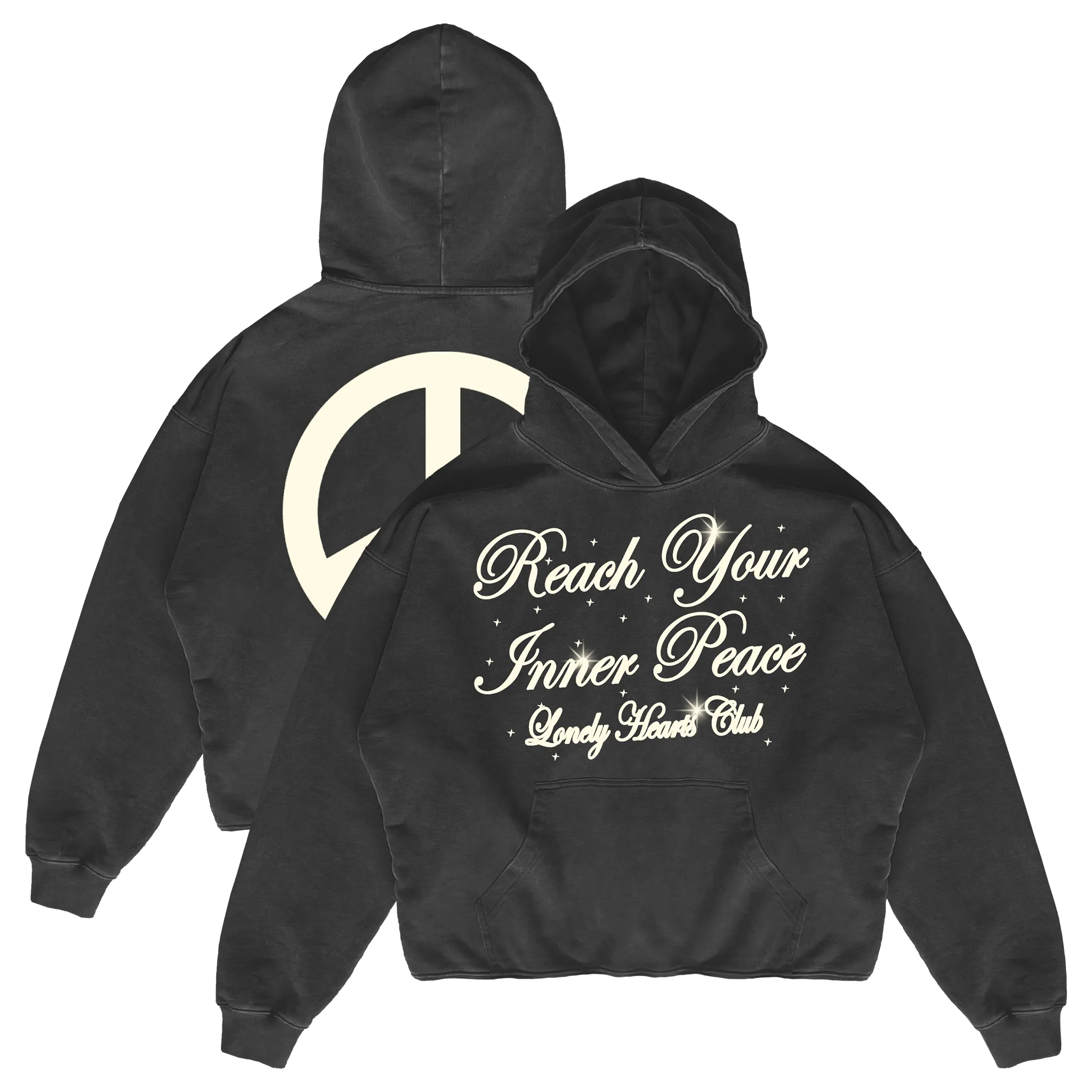 Reach Your Inner Peace Cropped Premium Hoodie