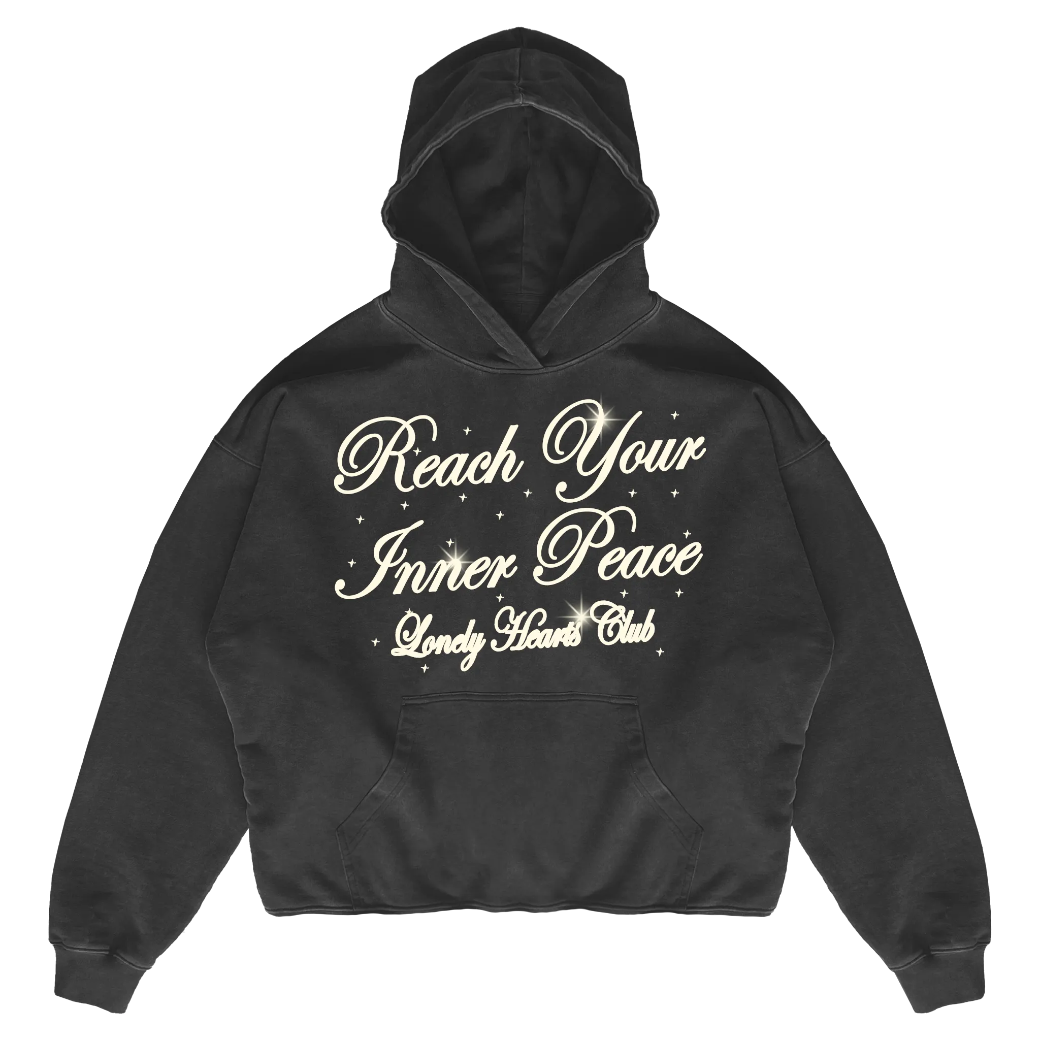 Reach Your Inner Peace Cropped Premium Hoodie