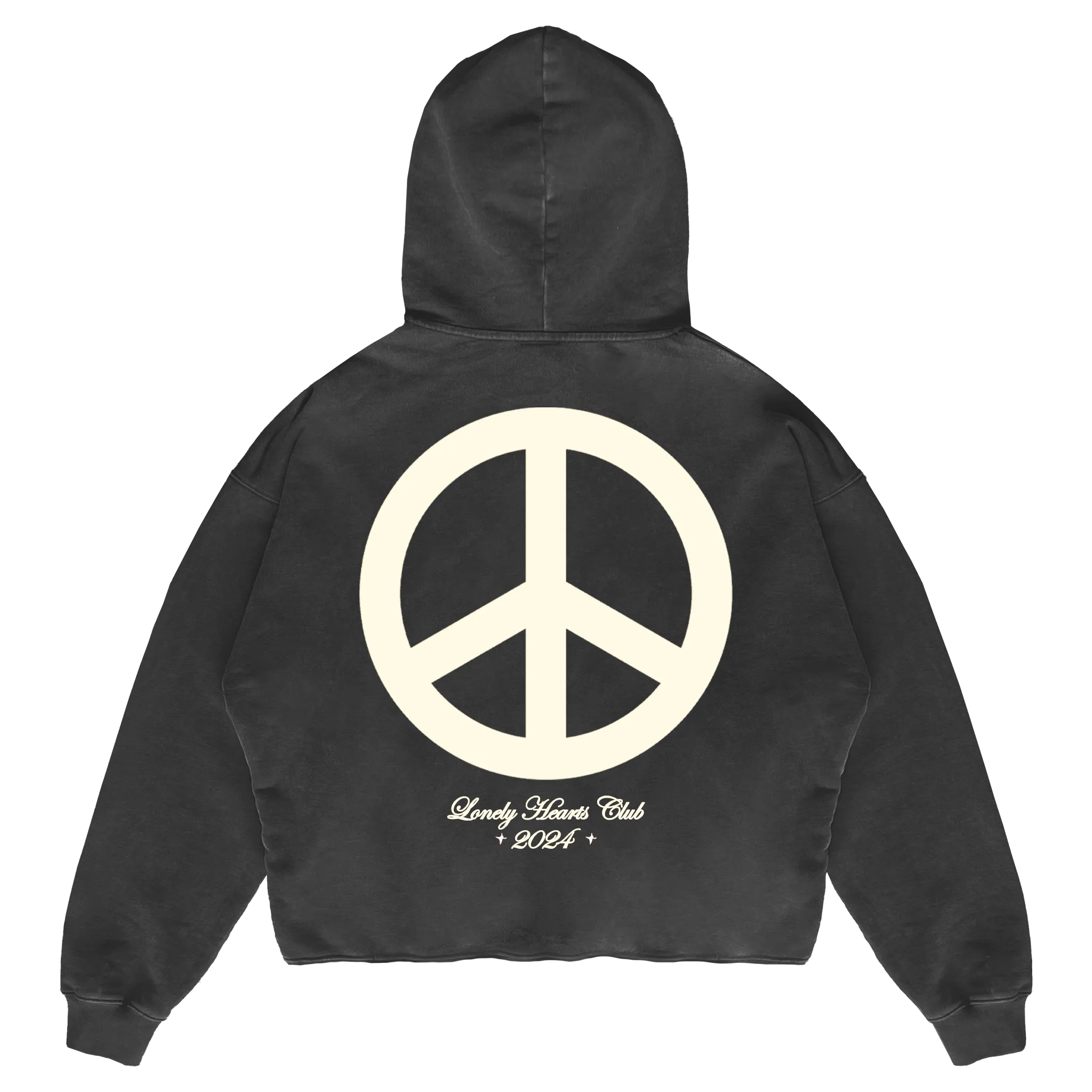 Reach Your Inner Peace Cropped Premium Hoodie