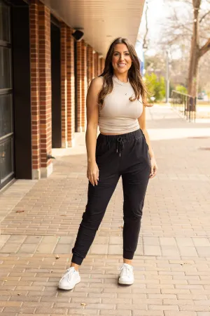 *Ready to Ship | The Reagan Black Joggers  - Luxe Leggings by Julia Rose®