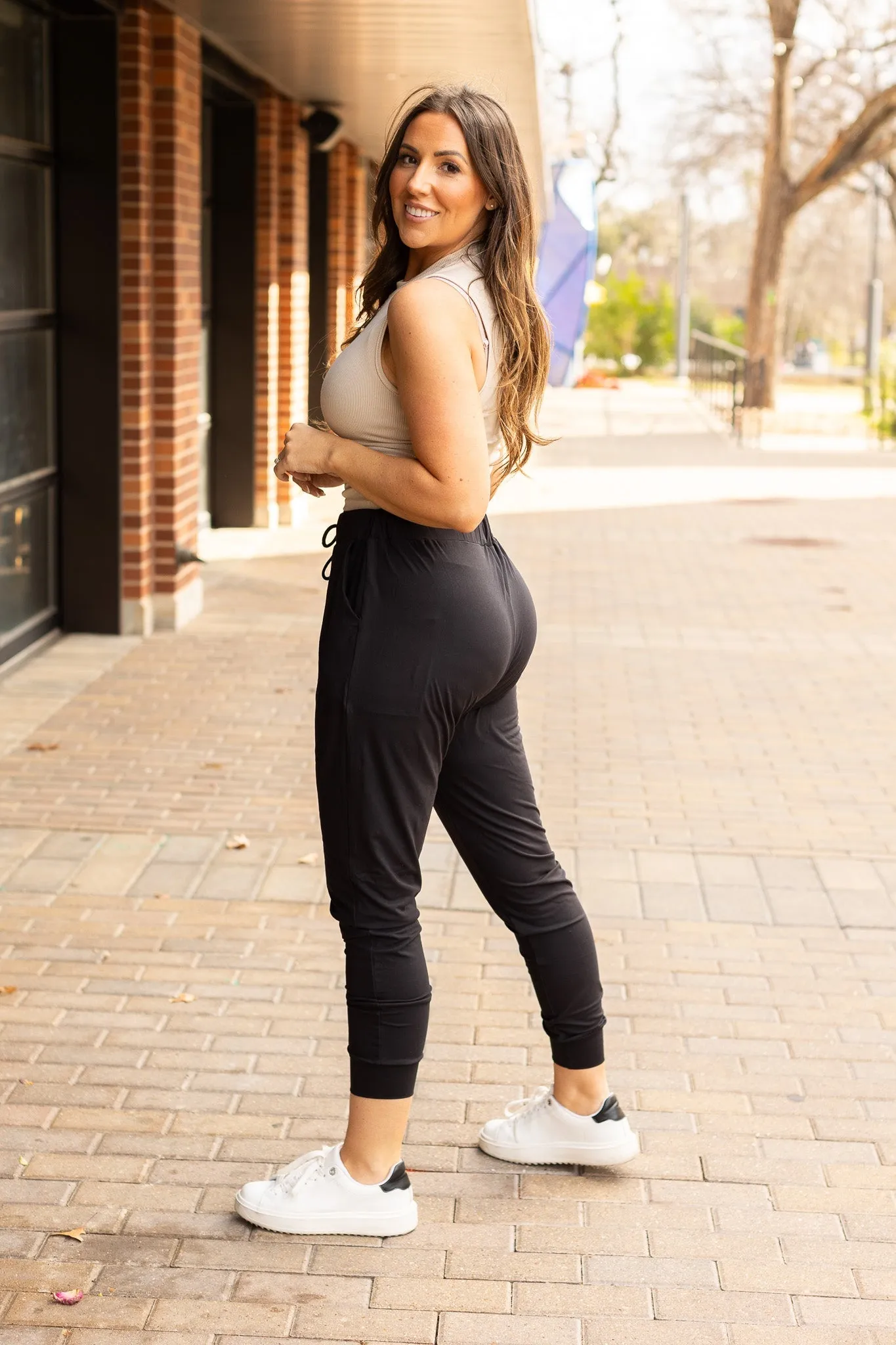 *Ready to Ship | The Reagan Black Joggers  - Luxe Leggings by Julia Rose®