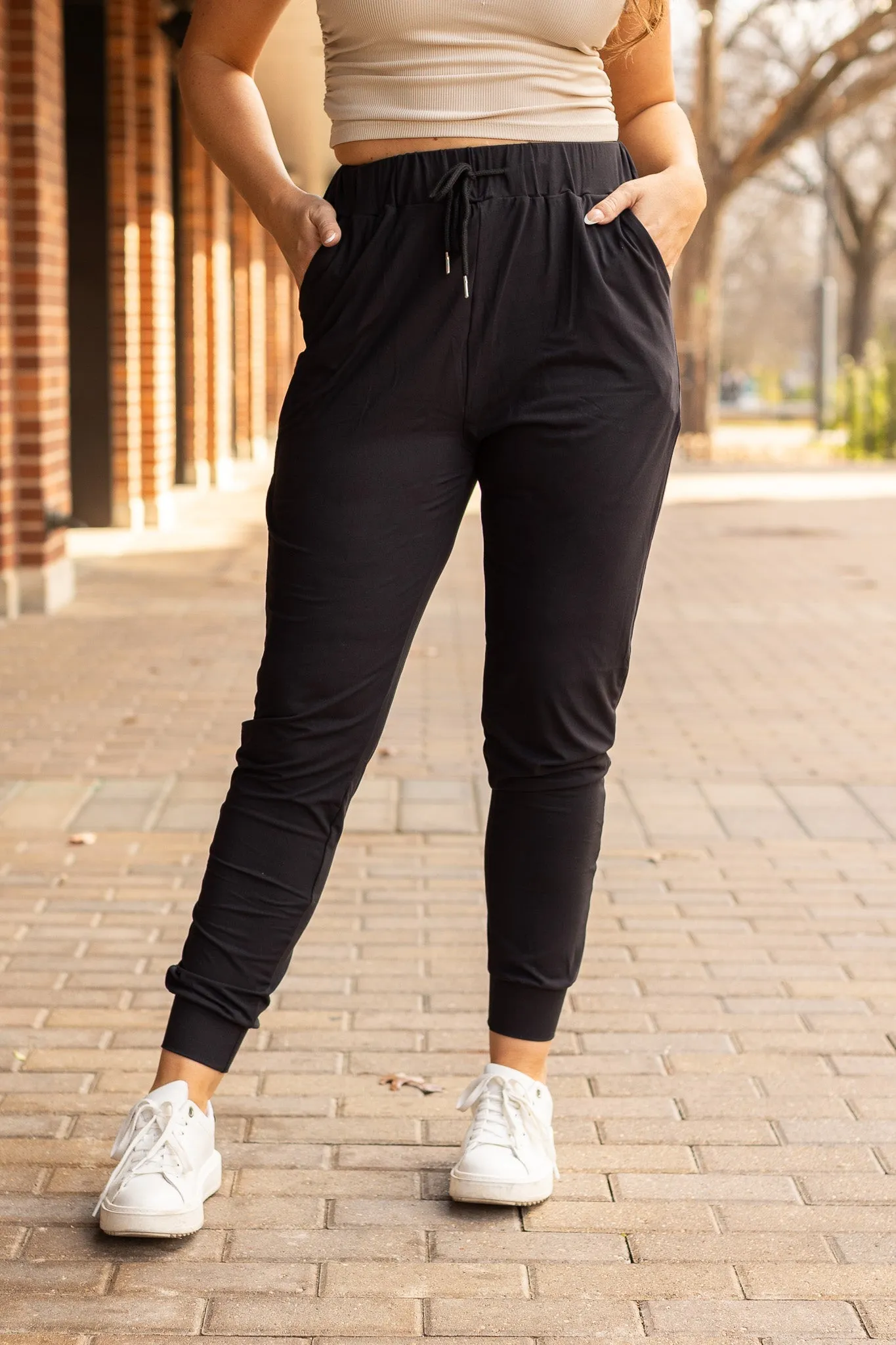 *Ready to Ship | The Reagan Black Joggers  - Luxe Leggings by Julia Rose®