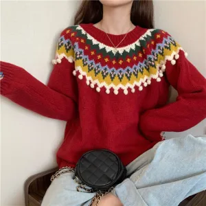 RED / WHITE CHRISTMAS SWEATER N111804
