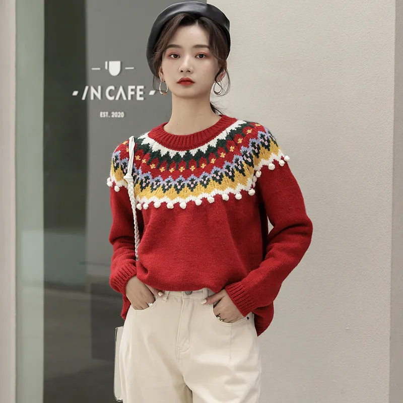 RED / WHITE CHRISTMAS SWEATER N111804