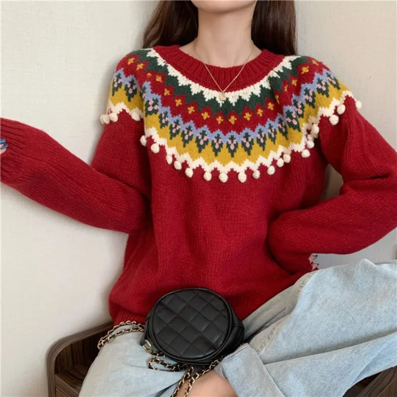 RED / WHITE CHRISTMAS SWEATER N111804