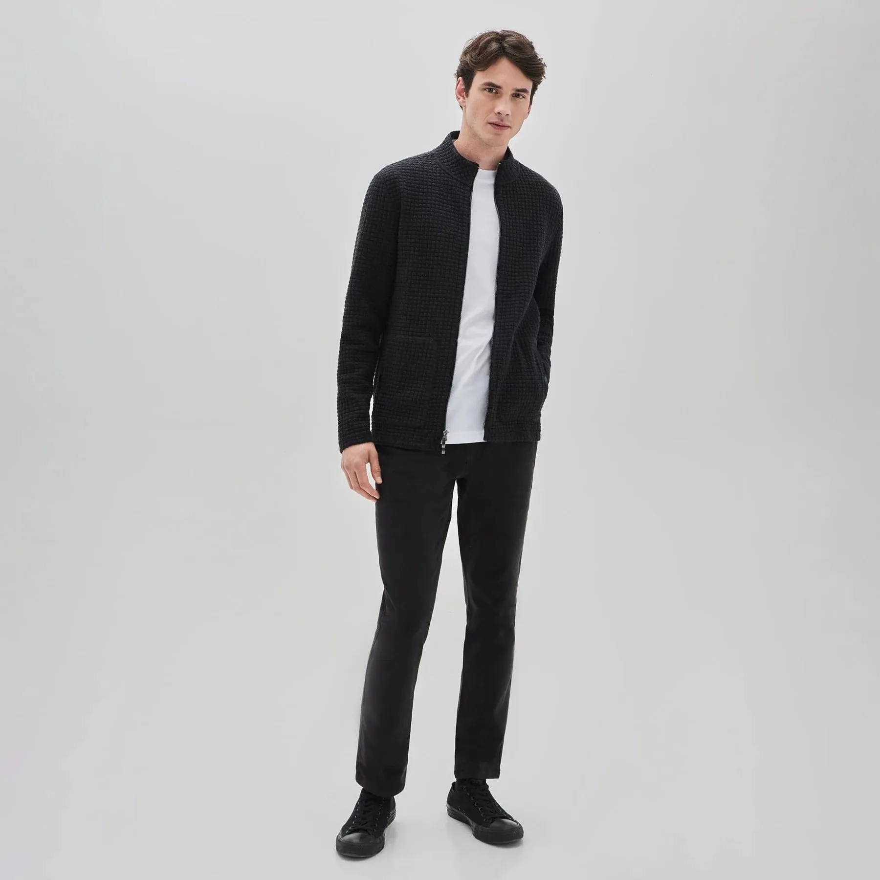 Robert Barakett Hengrave Zip Sweater - Black