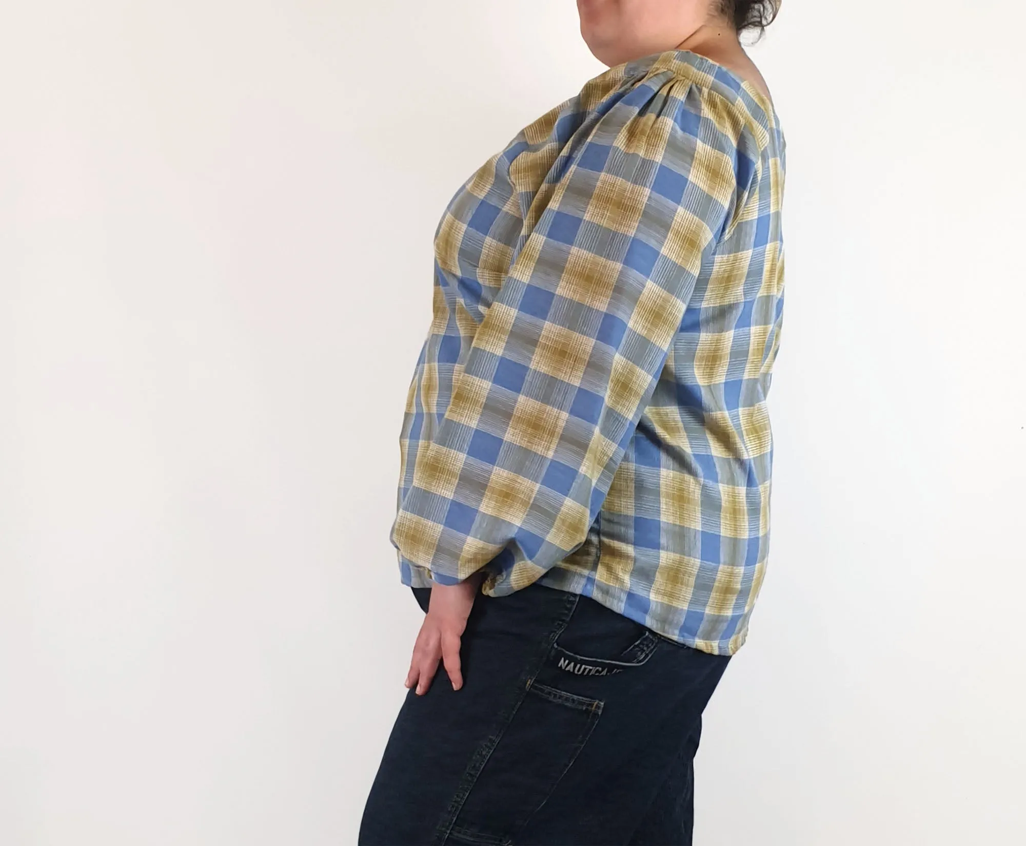 Rummage Style blue and brown top size 20