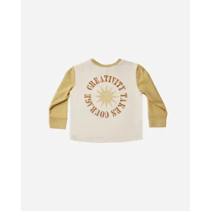Rylee & Cru Long Sleeve Skater Tee - Creativity Takes Courage