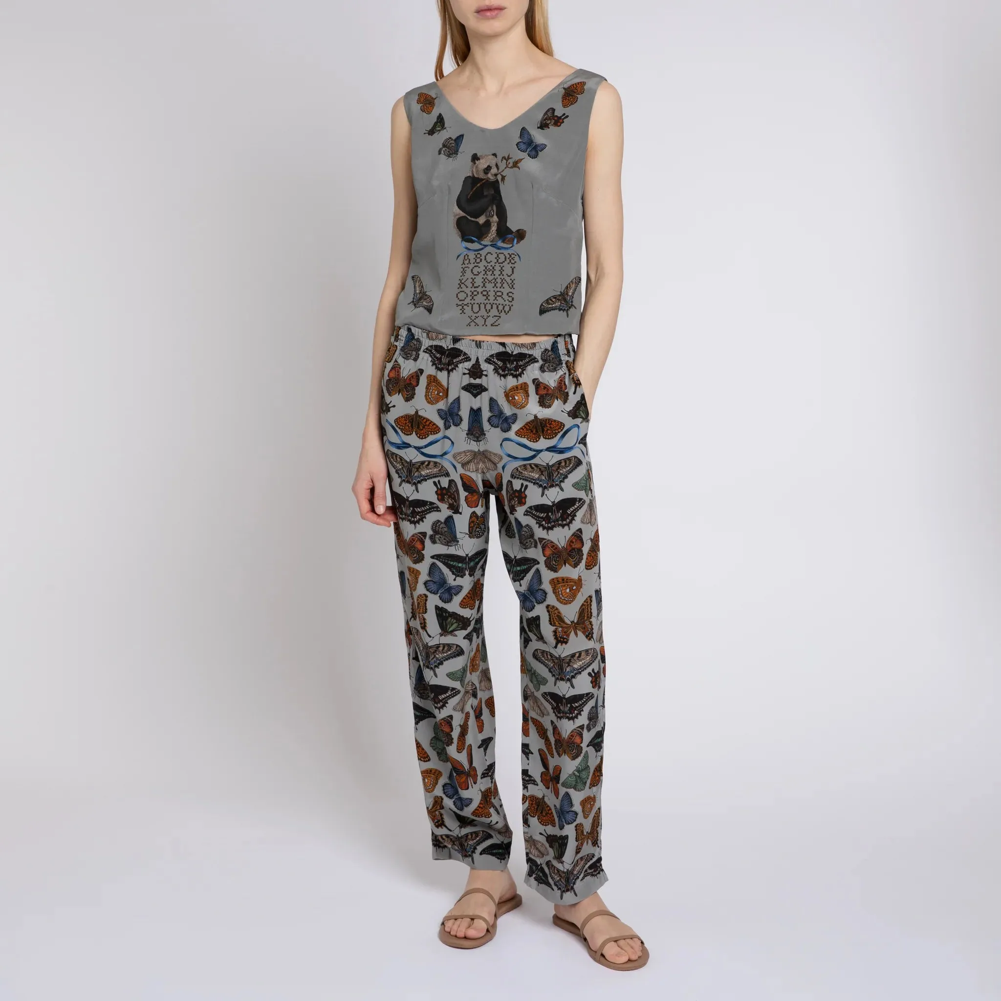 Sabina Savage  "Butterfly Panda" Lounge Trousers
