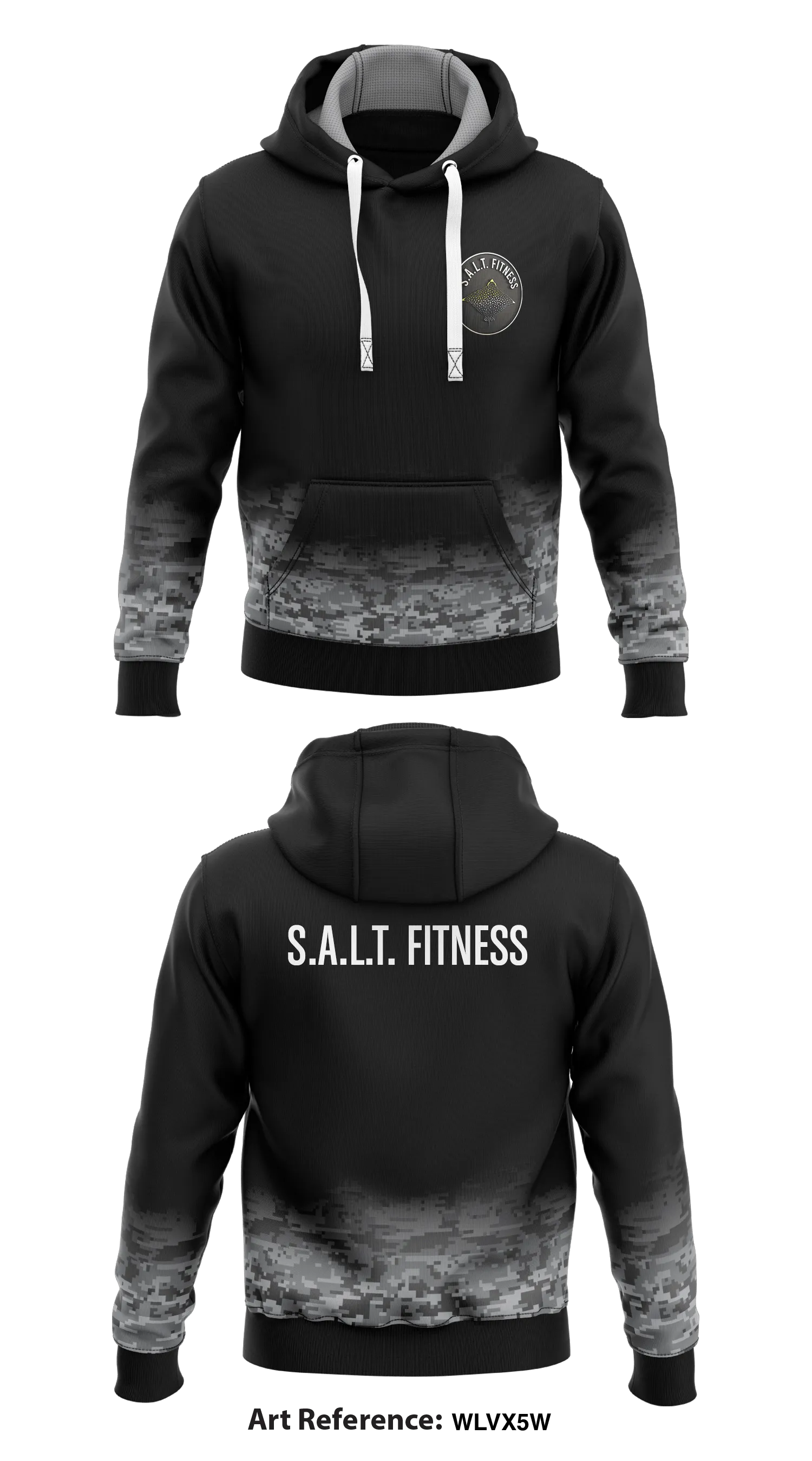 S.A.L.T. FITNESS  Store 1  Core Men's Hooded Performance Sweatshirt - WLVX5W