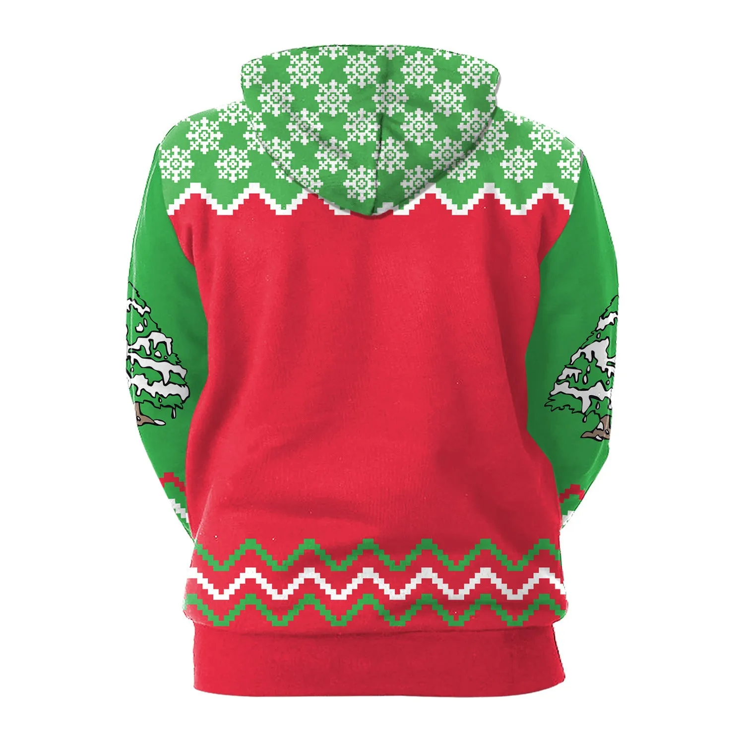 Santa Print Hoodie