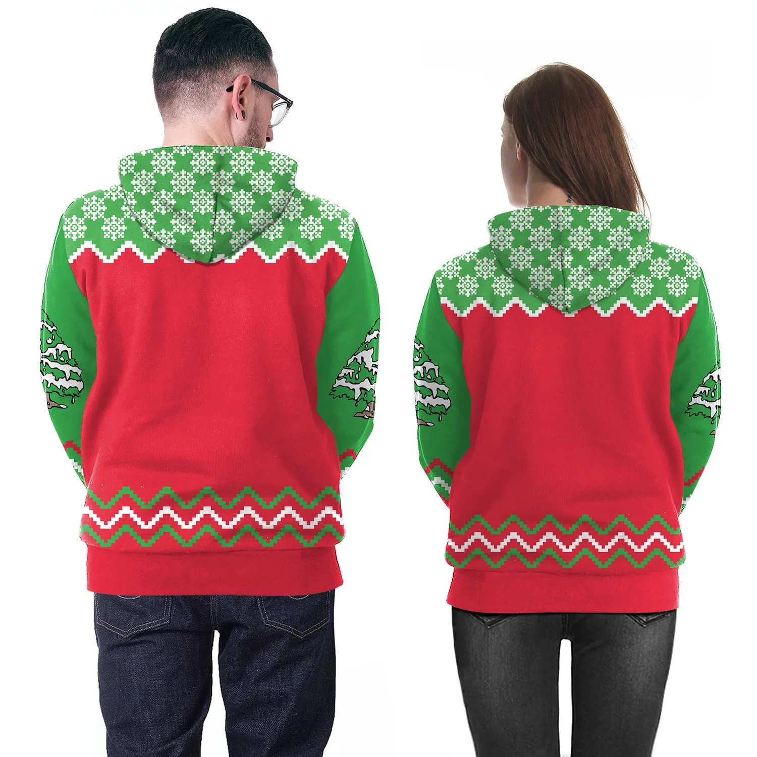 Santa Print Hoodie