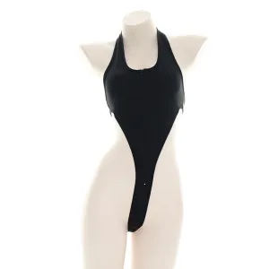 Sexy one-piece zipper private swimsuit pajamas yc23432