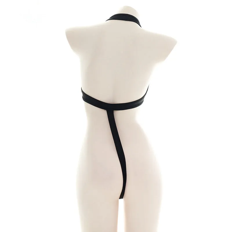 Sexy one-piece zipper private swimsuit pajamas yc23432
