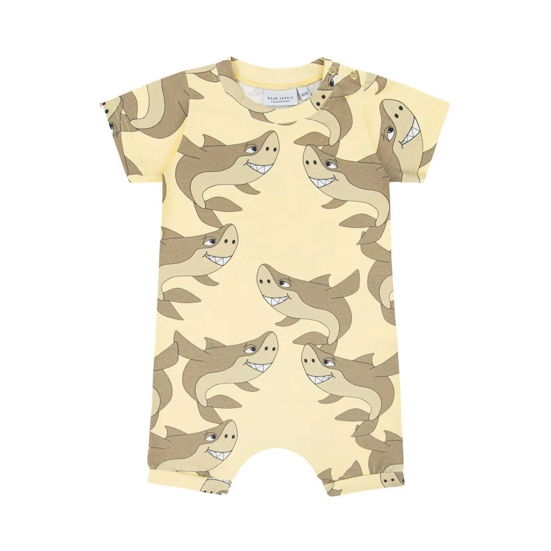 Shark Yellow Romper