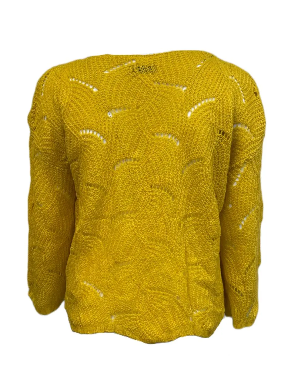 SHEIN Women's Plus Yellow Knit Asymmetric Sweater Size 2XL NWOT