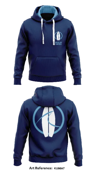 Shoreline Surfers Core Men's Hooded Performance Sweatshirt - ku98A7
