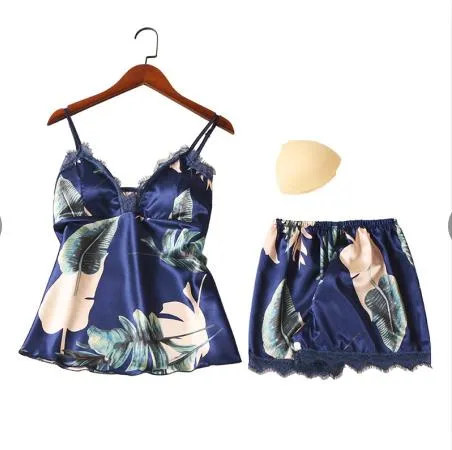 Sleep Lounge Pajama Sexy Satin Sleepwear