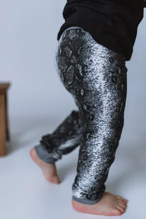 Snakeskin Jogger • Silver Bands