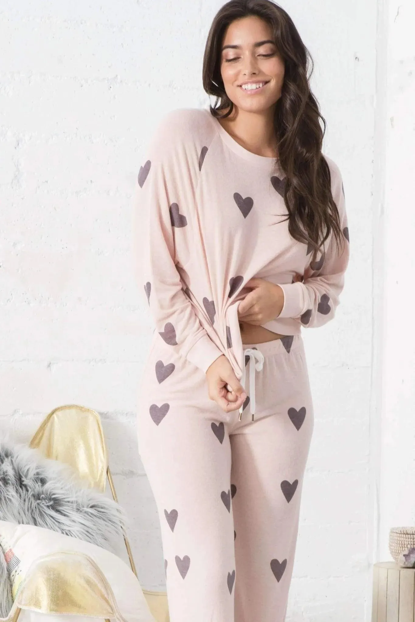 Star Seeker Loinge Set In Pink Fantasy  - Honeydew Intimates