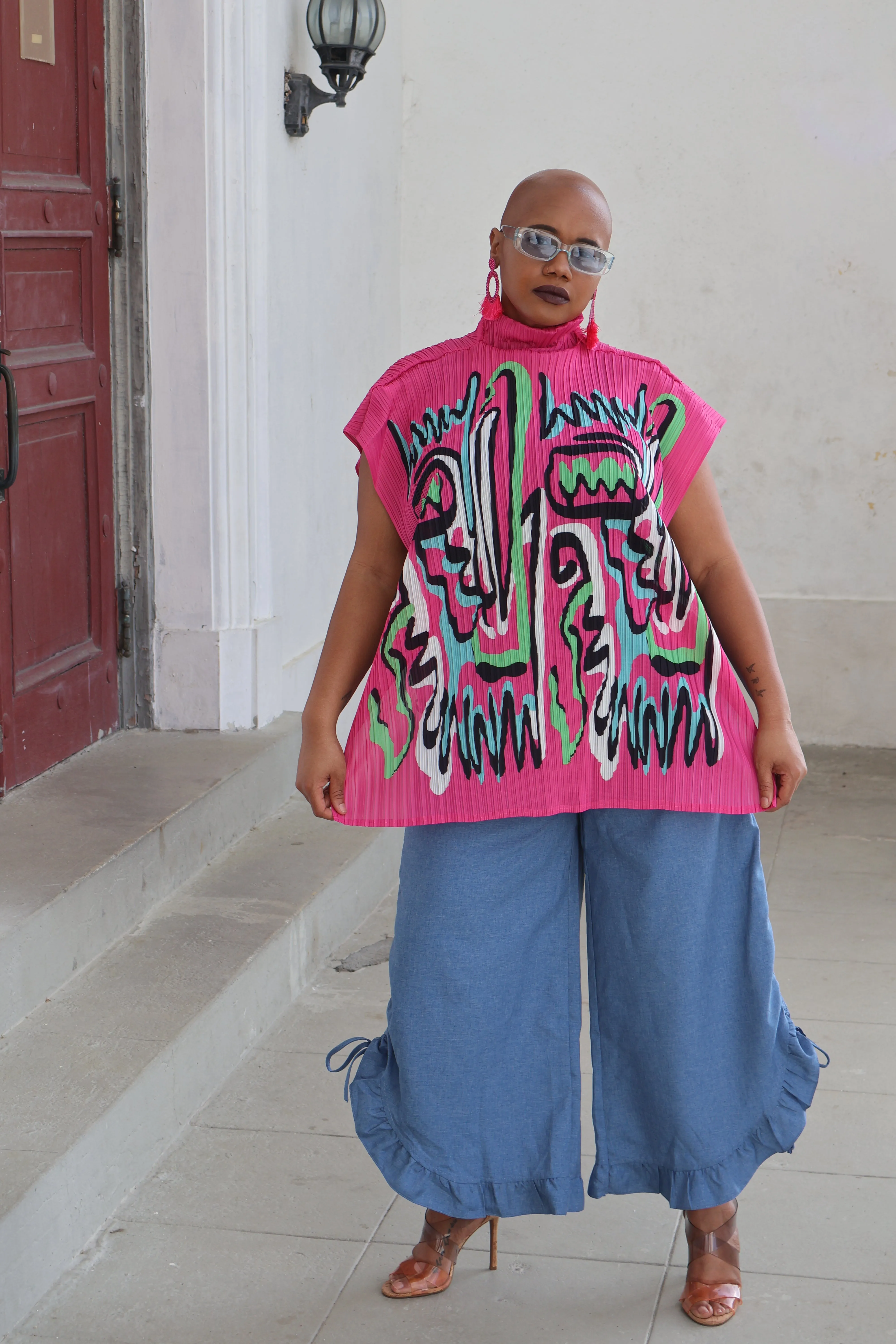 Stay Radiant Fuchsia Top