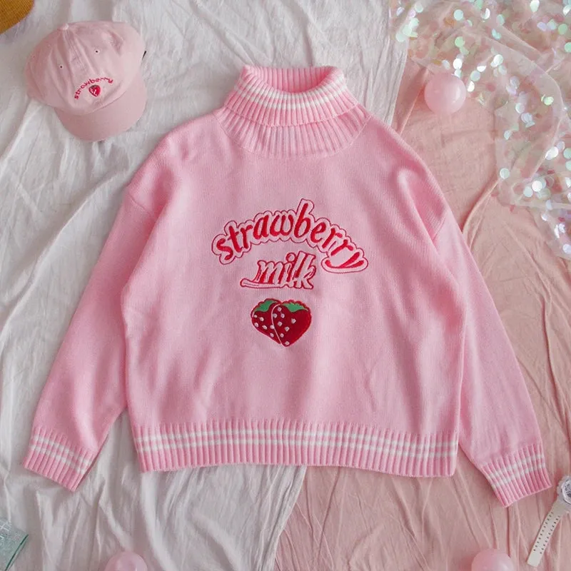 Strawberry Milk Pullover Sweater UB2599