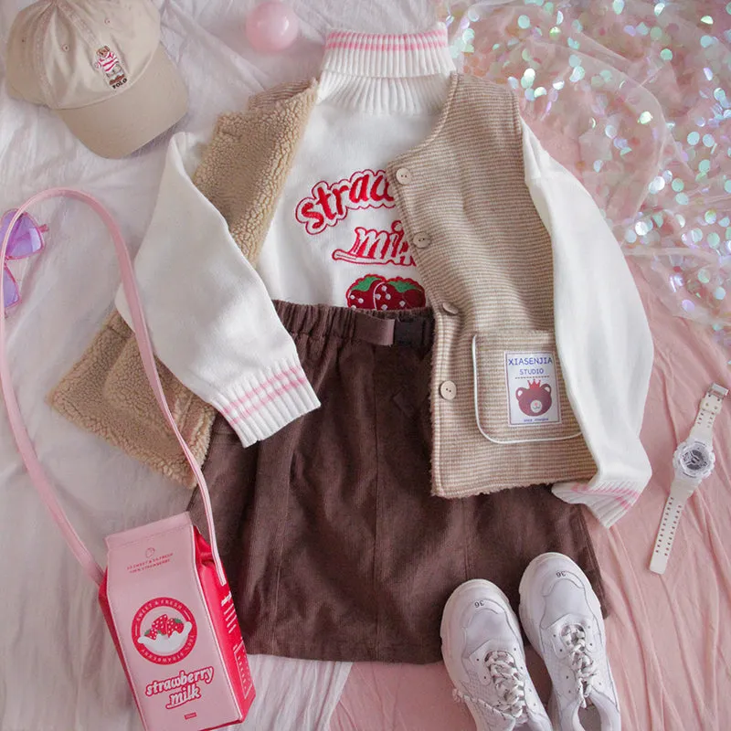 Strawberry Milk Pullover Sweater UB2599