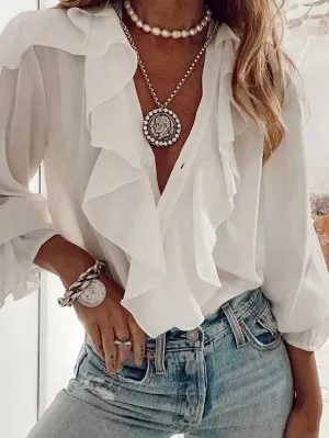 Stuncal Sexy Fashion V-Neck Shirt
