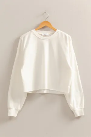 Sunny Oversized Cropped Sweatshirt