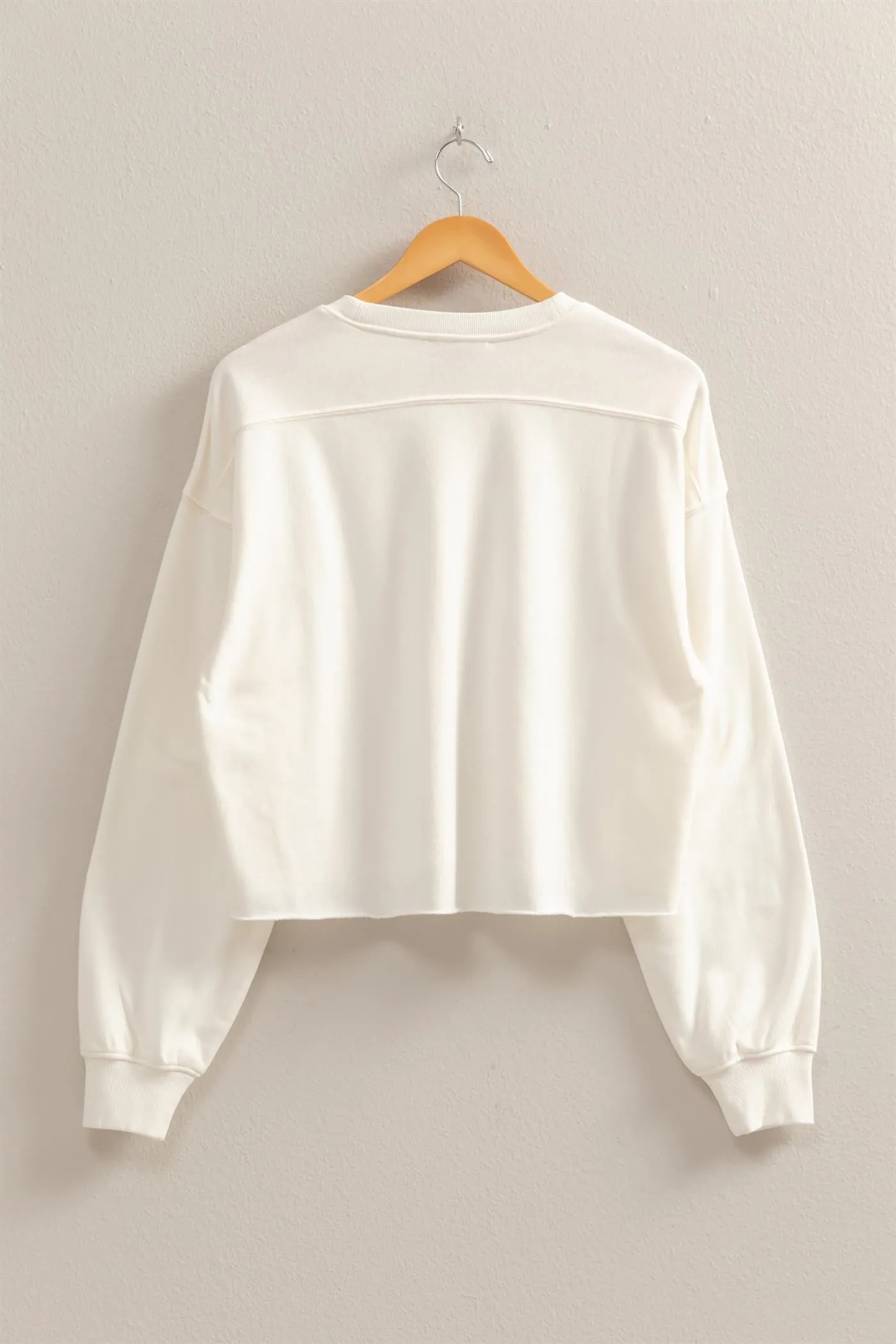 Sunny Oversized Cropped Sweatshirt