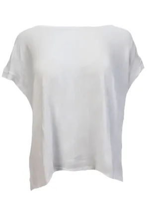 TEREZ Women's White Oversized T-Shirt #2439547 Large NWT