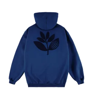 TERRY PLANT HOODIE OCEAN BLUE