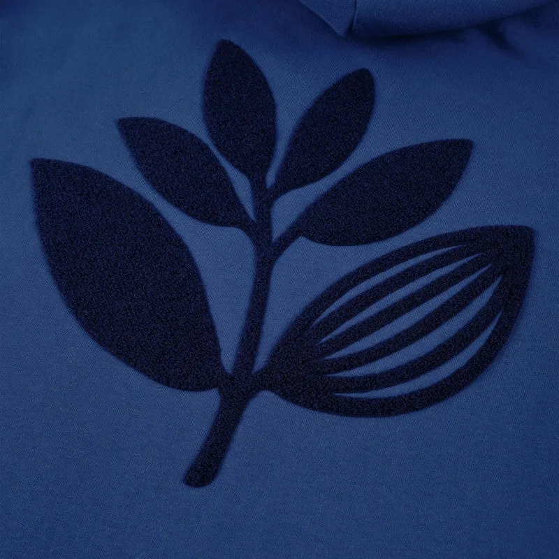 TERRY PLANT HOODIE OCEAN BLUE