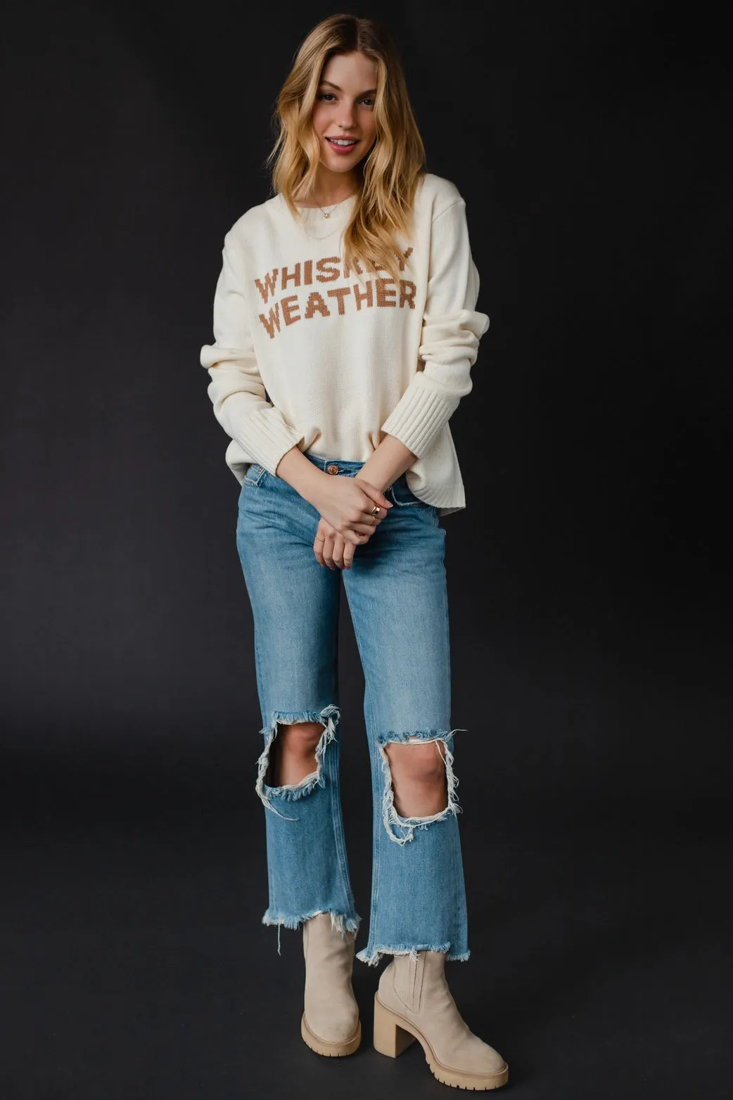 The Whiskey Weather Sweater - Ivory