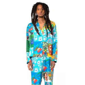 Tiled Silk Pajama Set by Kehinde Wiley
