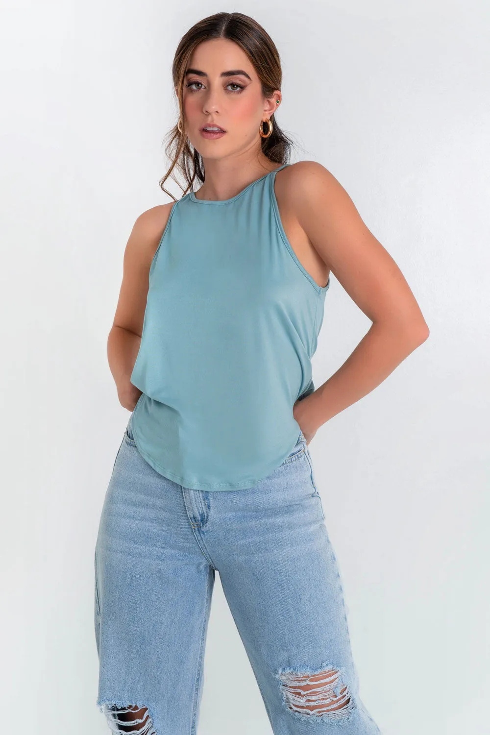 Top halter con tirantes