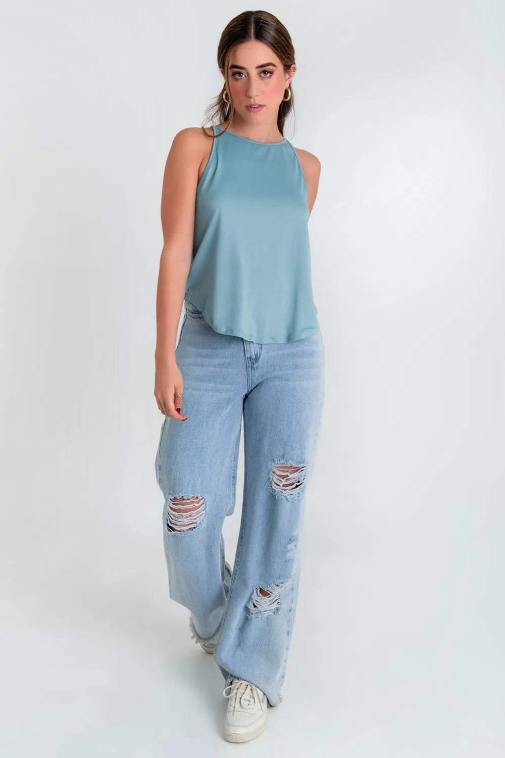 Top halter con tirantes