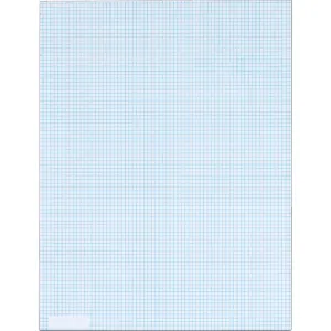 TOPS 8 x 8 Ruled Quadrille Pads - Letter