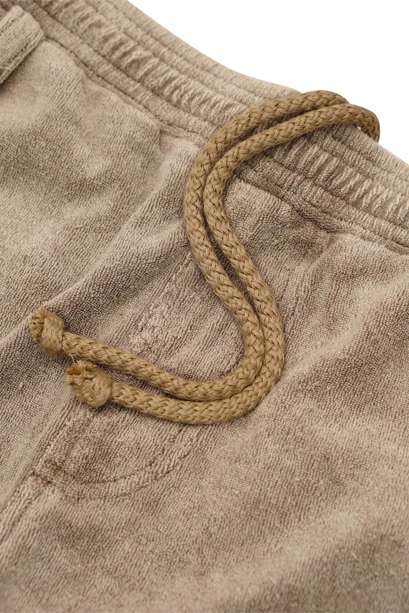 TOWEL TERRY LOUNGE PANTS IN SAND