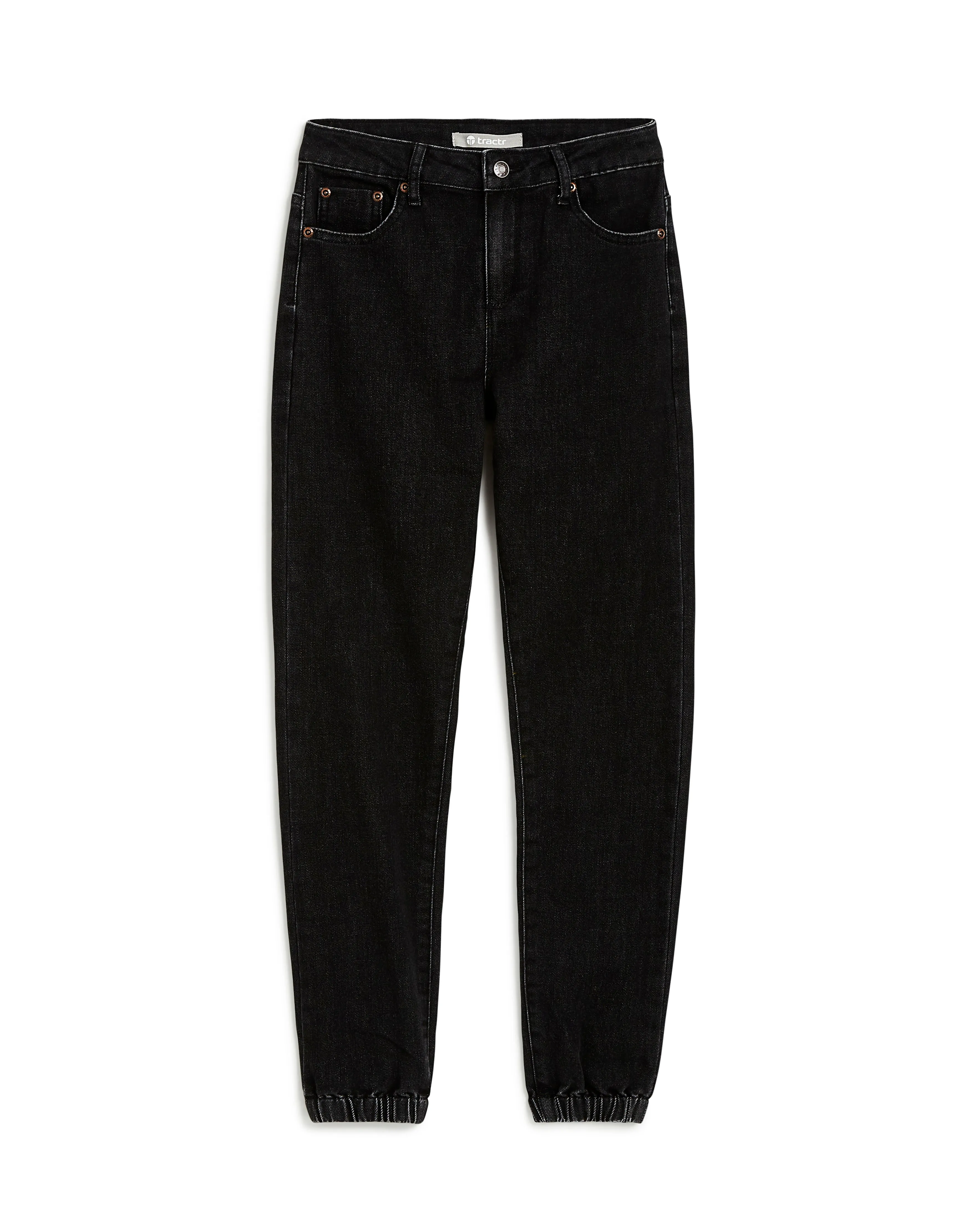 Tractr Black Weekender Jogger Pants