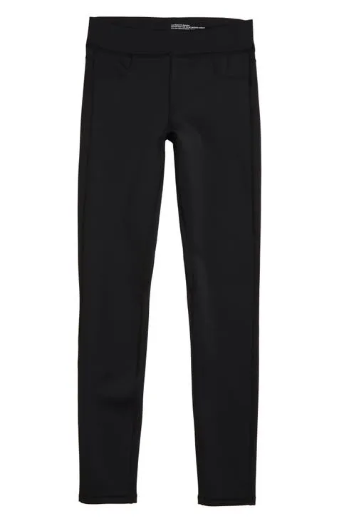 Tractr Girls Black Velvet Jogger Pants (7-14)