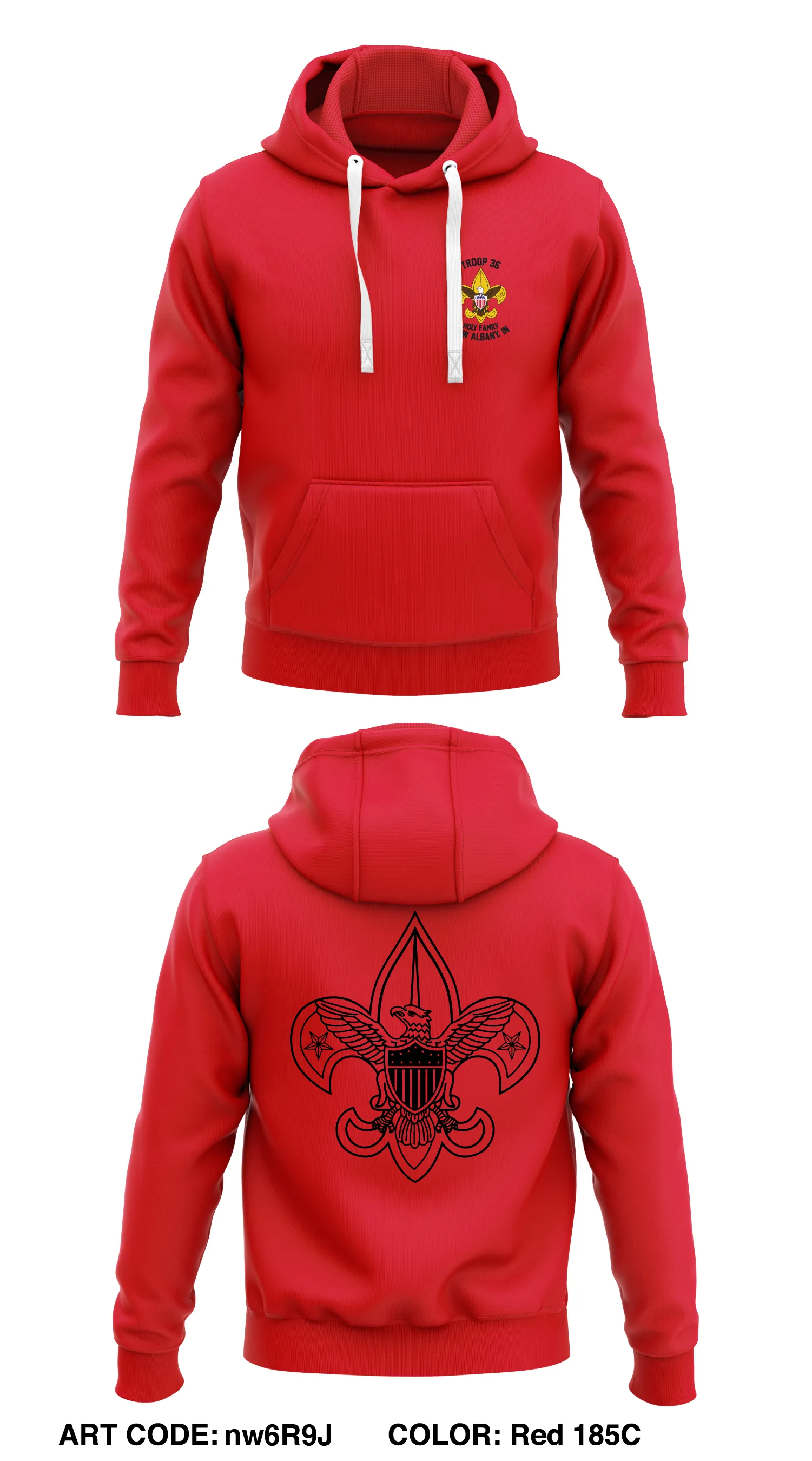 Troop 36 Store 1  Core Men's Hooded Performance Sweatshirt - nw6R9J