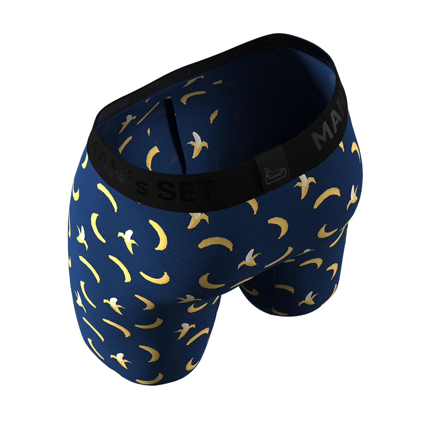 UltraSoft  Boxer Brief 7.6" OpenFly, Navy Banana