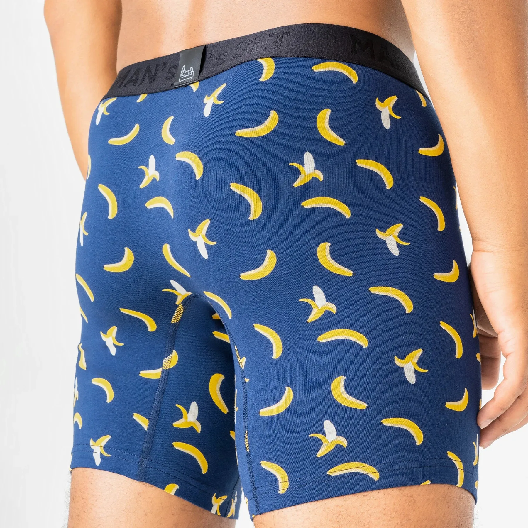 UltraSoft  Boxer Brief 7.6" OpenFly, Navy Banana