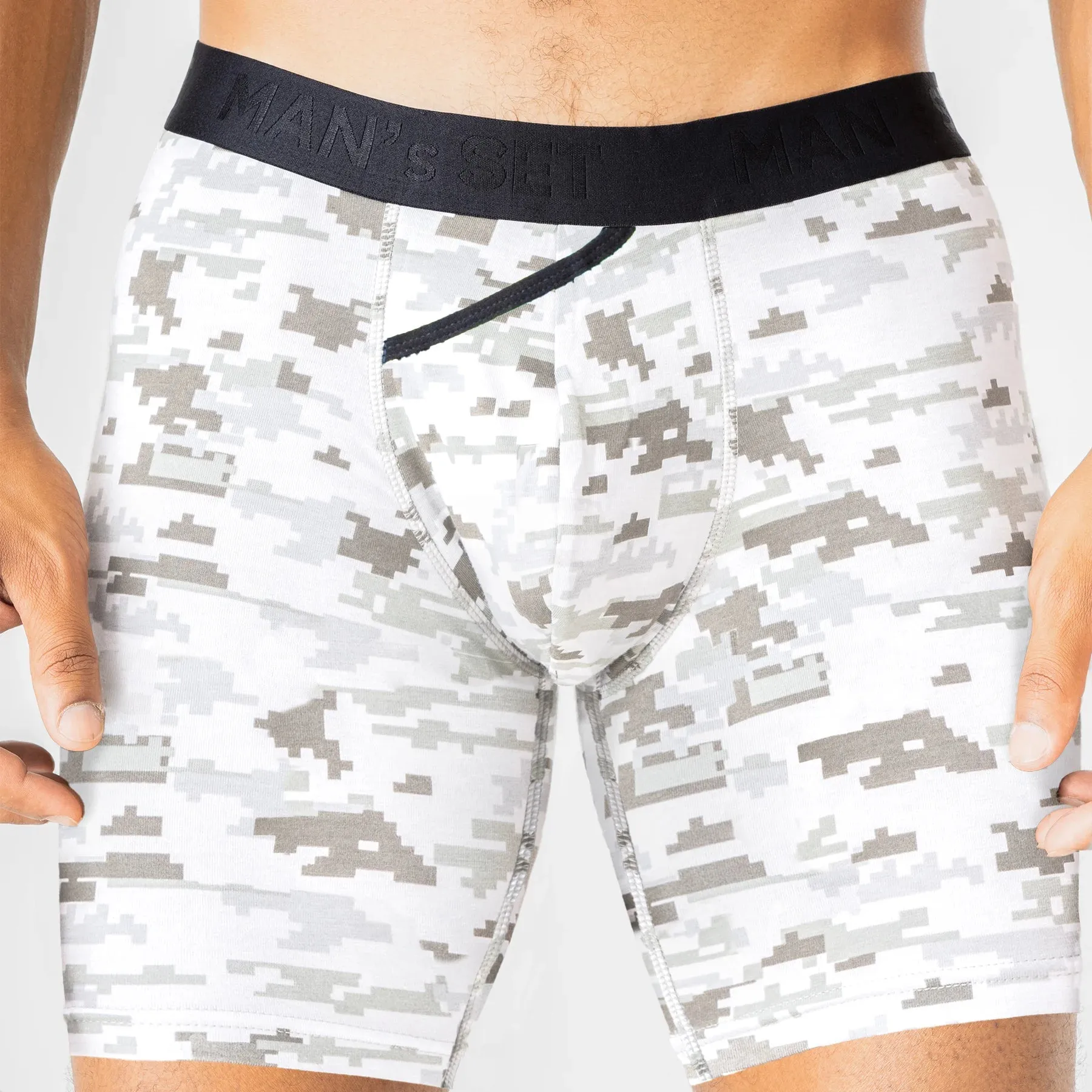 UltraSoft  Boxer Brief 7.6" OpenFly, Pixel Camo