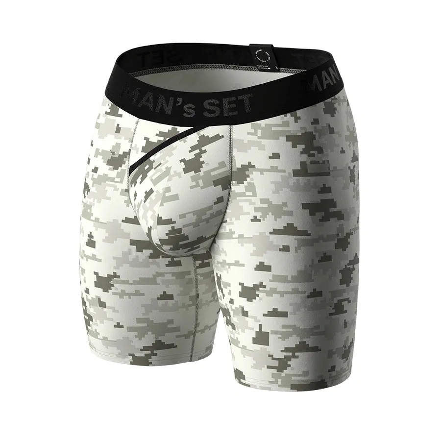 UltraSoft  Boxer Brief 7.6" OpenFly, Pixel Camo