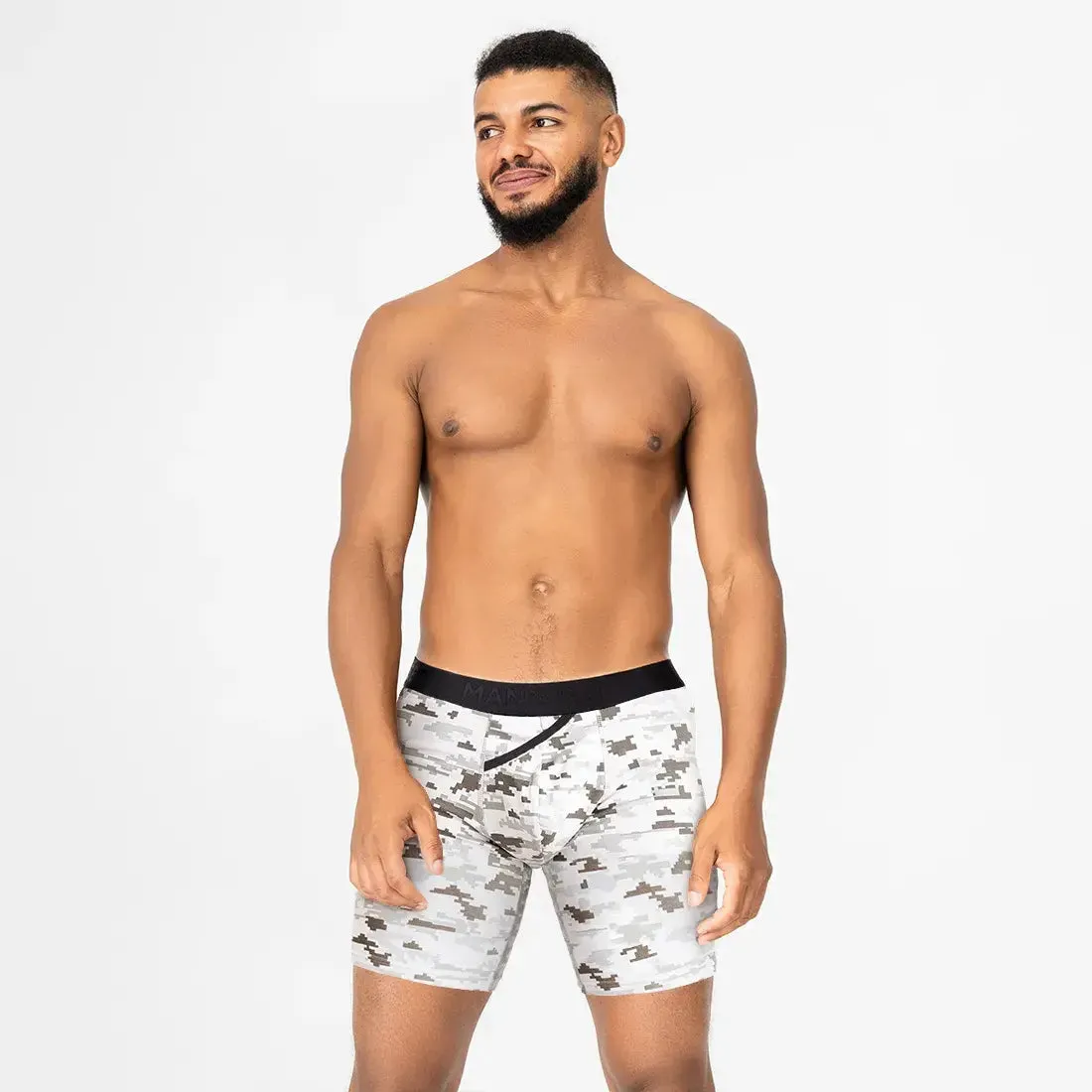 UltraSoft  Boxer Brief 7.6" OpenFly, Pixel Camo