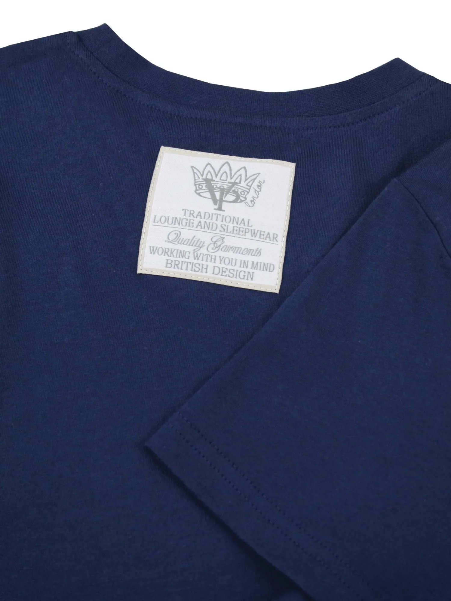 Unisex 'Kurt' Navy Short Sleeve T-shirt